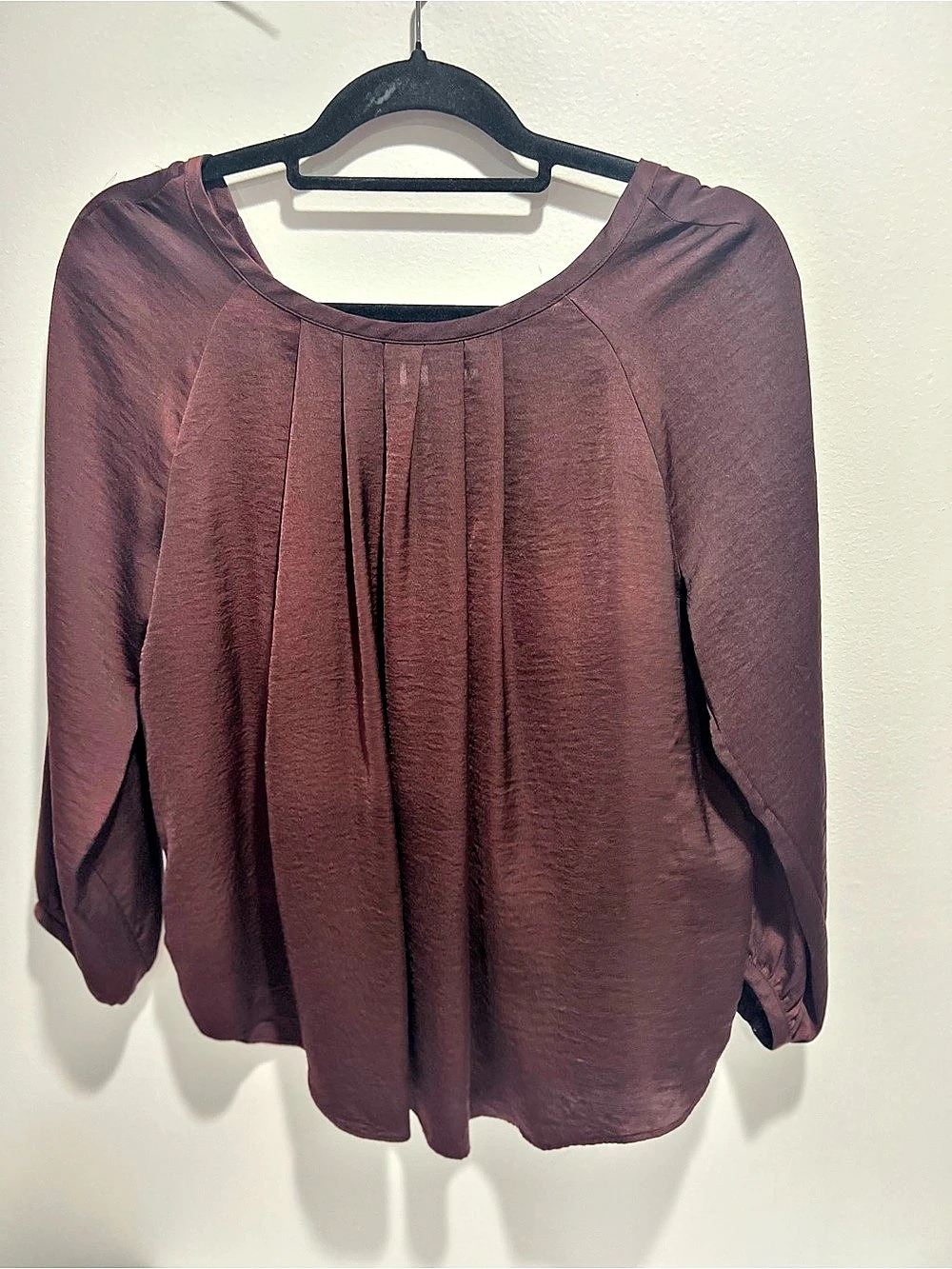 LOFT Blouse in Brown Size Small